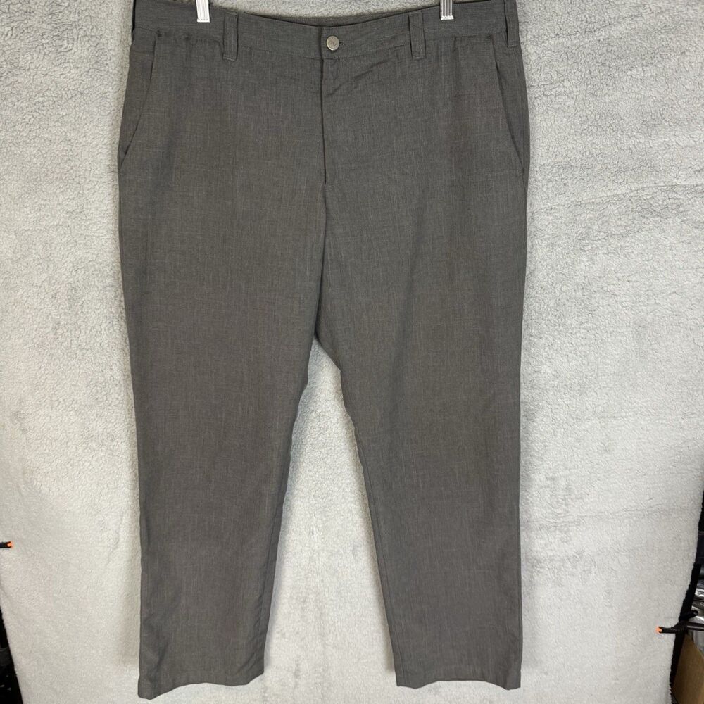 Bluffworks Pants Men's 38x32 Grey‎ Original Performance Casual Polyester Relaxed